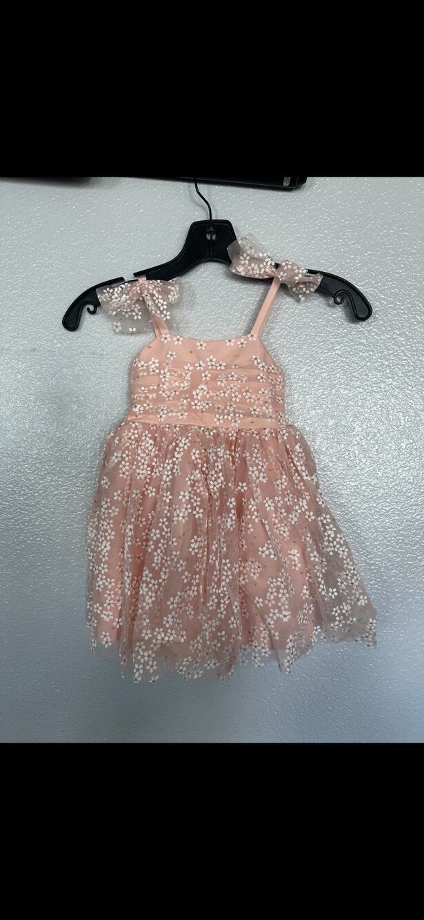 IBTOM CASTLE Princess Birthday Dress Bowknot Backless Party Tutu Size 90